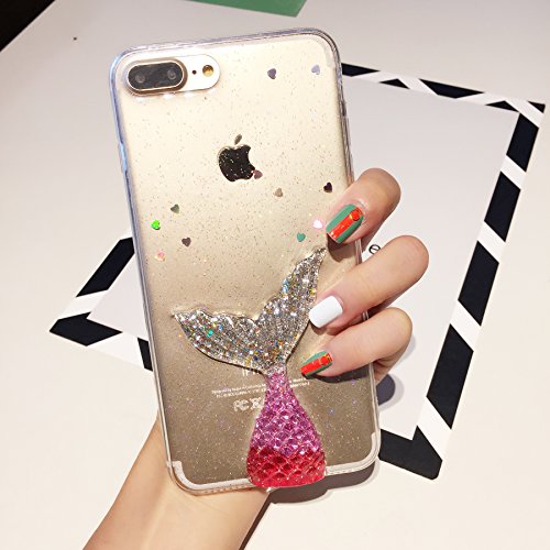 iPhone 6S Plus, Schutzhülle für iPhone 6 Plus, Silikon, transparent, JAWSEU Mode, glitzernd, Meerjungfrauenschwanz, ultradünn, TPU, Schutzhülle für iPhone 6 Plus, flexibel, weiches Gummi, Silikon iPhone 6S Plus, Schutzhülle für iPhone 6 Plus, Silikon, transparent, JAWSEU Mode, glitzernd, Meerjungfrauenschwanz, ultradünn, TPU, Schutzhülle für iPhone 6 Plus, flexibel, weiches Gummi, Silikon von JAWSEU
