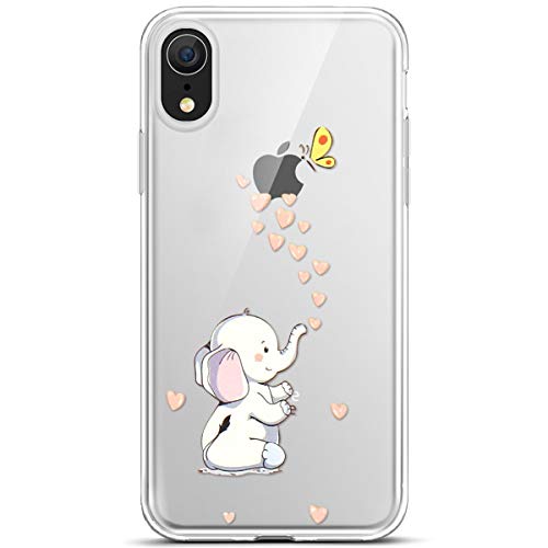 kompatibel mit iPhone XR Hülle,JAWSEU für iPhone XR Silikon Hülle Bunte Gemalt Muster Transparent TPU Silikon Schutzhülle Case Handytasche TPU Bumper Case Etui für iPhone XR,Elefant kompatibel mit iPhone XR Hülle,JAWSEU für iPhone XR Silikon Hülle Bunte Gemalt Muster Transparent TPU Silikon Schutzhülle Case Handytasche TPU Bumper Case Etui für iPhone XR,Elefant von JAWSEU