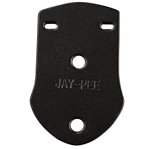 Jay-Pee Polizei-Zitationsleiste und Ausweishalter, eine Stange, echtes Leder, Schwarz von JAY-PEE