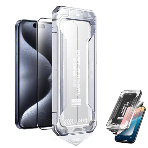 Smoothshield 2 Packs – Tempered Glass Screen Protector with Anti-Scratch Anti-Fingerprint Privacy & Auto Dust-Free Install, Easy Installation, Anti-Scratch, Anti-Fingerprint (HD Clear,16ProMax) von JAYASU
