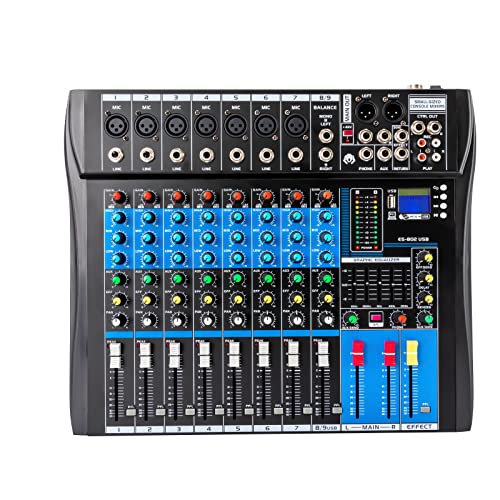 JAYEUW Live Mischpult Musik Mixer Bluetooth USB Aufnahme Computerwiedergabe Phantomspeisung USB DigitalAudio Mixer Verstärker von JAYEUW