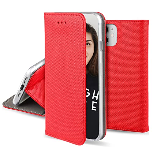 JAYM - Etui Folio Rouge pour Samsung Galaxy A20E – Fermeture Magnetique – Fonction cinéma Stand – Rangement cartes inclus von JAYM