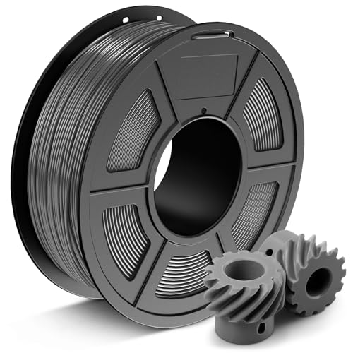 JAYO ABS Filament 1.75mm, Einfach ABS 3D Drucker Filament mit Niedriger Drucktemperatur, Kein Druckergehäuse Erforderlich, Starkes ABS Filament Maßgenauigkeit +/- 0.02mm, 1KG Spule(2.2LB), Grau von JAYO
