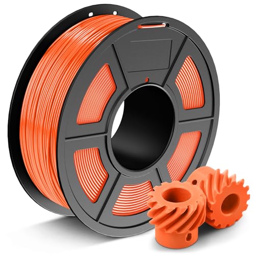 JAYO ABS Filament 1.75mm, Einfach ABS 3D Drucker Filament mit Niedriger Drucktemperatur, Kein Druckergehäuse Erforderlich, Starkes ABS Filament Maßgenauigkeit +/- 0.02mm, 1KG Spule(2.2LB),Sunny Orange von JAYO