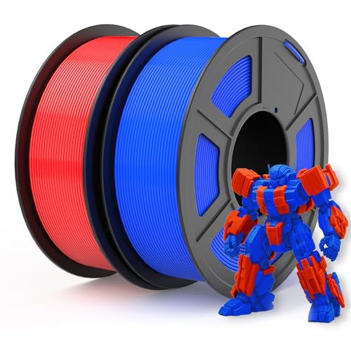 JAYO High Speed PLA Filament 1.75mm Blau+Rot 2.2kg, Schnelles PLA 3D Drucker Filament 1.75mm, für schnelles Drucken bis zu 600mm/s, Maßgenauigkeit +/- 0.02mm, 1.1kg Spule JAYO High Speed PLA Filament 1.75mm Blau+Rot 2.2kg, Schnelles PLA 3D Drucker Filament 1.75mm, für schnelles Drucken bis zu 600mm/s, Maßgenauigkeit +/- 0.02mm, 1.1kg Spule von JAYO