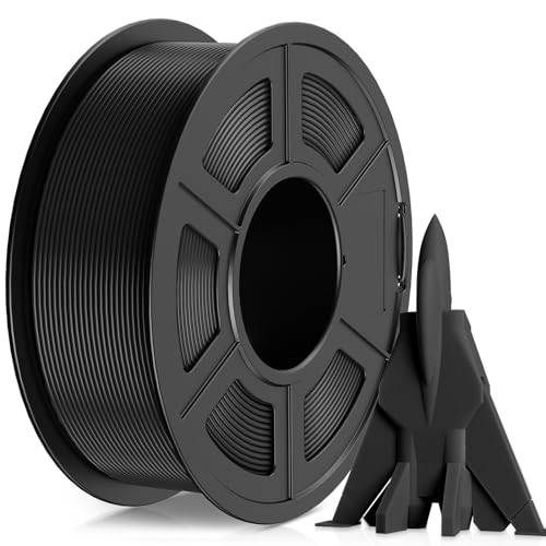 JAYO Hohe Geschwindigkeit PLA Filament 1.75mm, PLA 3D Drucker Filament für Schnelles Drucken bis 600mm/s, Hohe Fließfähige PLA Filament Maßgenauigkeit +/- 0.02mm, 1.1KG Spule(2.42 LBS), Schwarz von JAYO