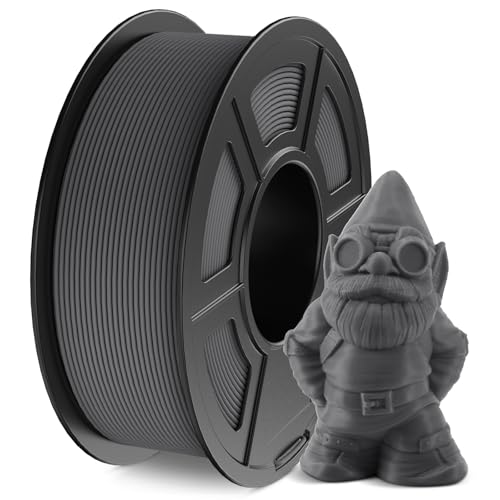 JAYO Matte PLA Filament 1.75mm, 3D Drucker Filament PLA Matte 1.1KG, Neatly Wound Filament, Maßgenauigkeit +/- 0.03 mm, 1.1 KG Spule(2.42 LBS), 363 Meters, PLA Matte Grau von JAYO