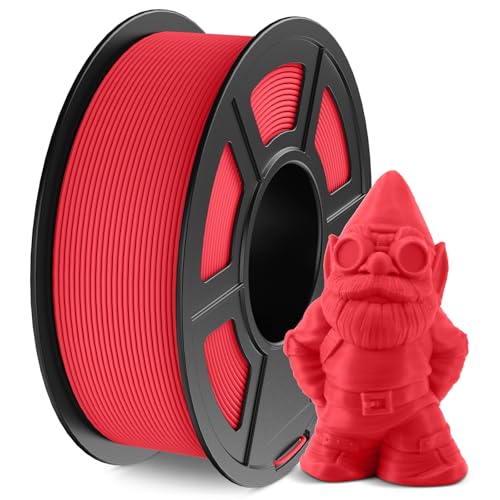 JAYO Matte PLA Filament 1.75mm, 3D Drucker Filament PLA Matte 1.1KG, Neatly Wound Filament, Maßgenauigkeit +/- 0.03 mm, 1.1 KG Spule(2.42 LBS), 363 Meters, PLA Matte Rot von JAYO