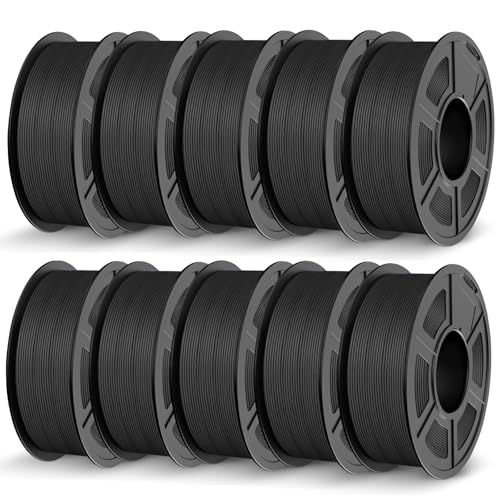 JAYO Matte PLA Filament 1.75mm, 3D Drucker PLA Filament, Maßgenauigkeit +/- 0,02mm, 1.1kg*10 Spulen, PLA Matte Schwarz JAYO Matte PLA Filament 1.75mm, 3D Drucker PLA Filament, Maßgenauigkeit +/- 0,02mm, 1.1kg*10 Spulen, PLA Matte Schwarz von JAYO