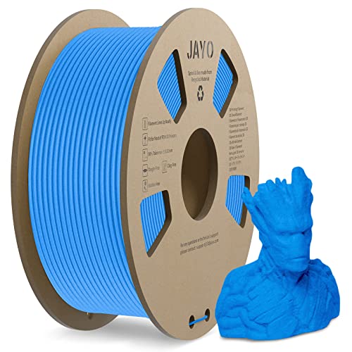 JAYO Matte PLA Filament 1.75mm, 3D Drucker PLA Filament 1.1kg Spulen, Maßgenauigkeit +/- 0,02, PLA Matt Blau von JAYO