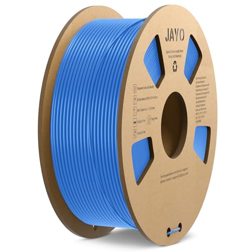 JAYO PLA Filament 1.75 mm, 3D Drucker Filament 1.1KG, Maßgenauigkeit +/- 0.02mm, Neatly Wound Filament, 1.1 KG Spule (2,4 lbs), 363 Meters, Blau grau 1100G von JAYO