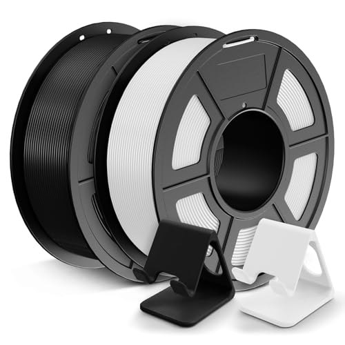 JAYO PLA Filament 1.75mm, PLA 3D Drucker Filament, Maßgenauigkeit +/- 0.02mm, 1.1KG Spool, 2 Pack, PLA 2.2KG, Schwarz+Weiß JAYO PLA Filament 1.75mm, PLA 3D Drucker Filament, Maßgenauigkeit +/- 0.02mm, 1.1KG Spool, 2 Pack, PLA 2.2KG, Schwarz+Weiß von JAYO