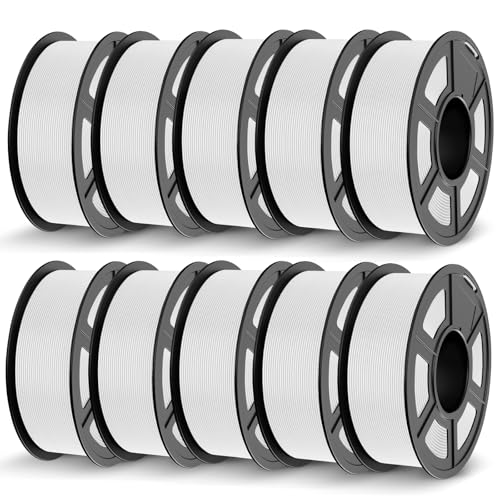 JAYO PLA Filament 1.75mm Weiße 1.1kg*10, Nackte Wunde 3D Drucker Filament, Maßgenauigkeit +/- 0.02mm, für die meisten FDM 3D-Drucker JAYO PLA Filament 1.75mm Weiße 1.1kg*10, Nackte Wunde 3D Drucker Filament, Maßgenauigkeit +/- 0.02mm, für die meisten FDM 3D-Drucker von JAYO