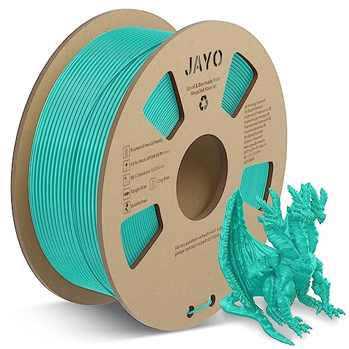 JAYO PLA Meta Filament 1.75mm, 3D Drucker Filament PLA Meta, 1.1kg Spulen, Meta PLA Grün, Gute Zähigkeit, Glattere Extrusion, Geeignet für Schnelles Drucken, Maßgenauigkeit +/- 0.02 von JAYO