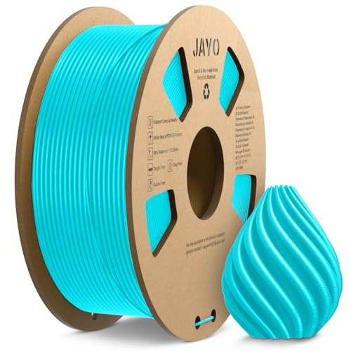 PETG Filament 1.75mm, JAYO 3D Drucker Filament PETG, Neatly Wound Filament, Maßgenauigkeit +/- 0.02mm, 1.1 kg Spule(2.42 LBS), PETG Cyan von JAYO