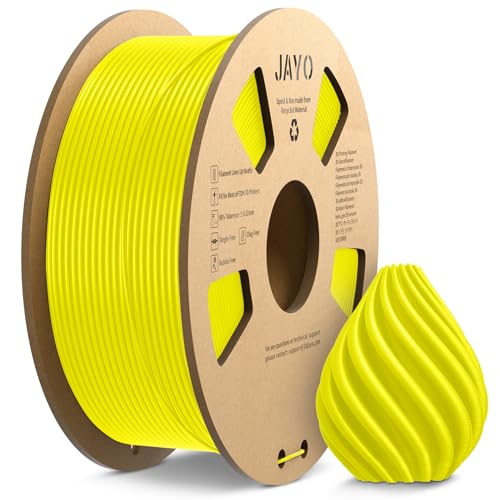 PETG Filament 1.75mm, JAYO 3D Drucker Filament PETG, Neatly Wound Filament, Maßgenauigkeit +/- 0.02mm, 1.1 kg Spule(2.42 LBS), PETG Yellow von JAYO
