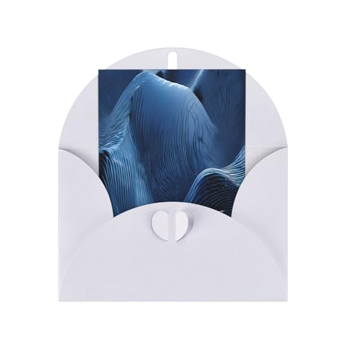 (Abstrakter polygonaler Raum) Druck, Premium-Perlglanz-Grußkarten mit weißen Umschlägen, schimmernde Geburtstags-, Weihnachts- und Hochzeitskarten, innen blanko. von JAYWIS