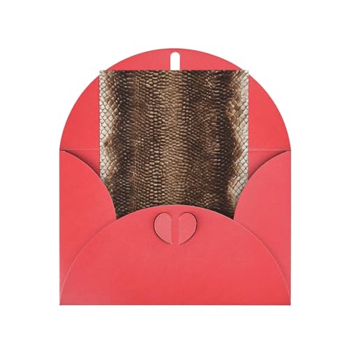 Hochwertige Perlglanz-Grußkarten mit Schlangenhaut-Druck, mit roten Umschlägen, schimmernde Geburtstags-, Weihnachts- und Hochzeitskarten, innen blanko. Hochwertige Perlglanz-Grußkarten mit Schlangenhaut-Druck, mit roten Umschlägen, schimmernde Geburtstags-, Weihnachts- und Hochzeitskarten, innen blanko. von JAYWIS
