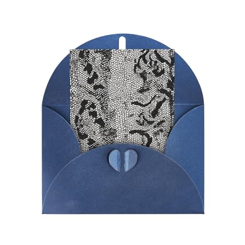 Hochwertige Perlglanz-Grußkarten mit blauen Umschlägen, schimmernde Geburtstags-, Weihnachts- und Hochzeitskarten, innen blanko. von JAYWIS