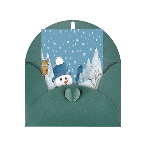 Hochwertige Perlglanz-Grußkarten mit dunkelgrünen Umschlägen, schimmernde Geburtstags-, Weihnachts- und Hochzeitskarten, innen blanko. von JAYWIS