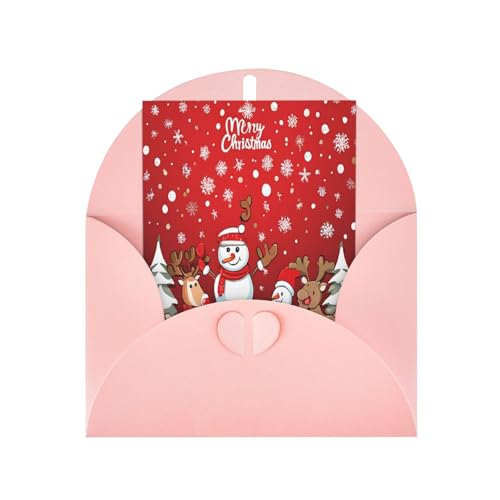 Hochwertige Perlglanz-Grußkarten mit rosa Umschlägen, schimmernde Geburtstags-, Weihnachts- und Hochzeitskarten, innen blanko. von JAYWIS