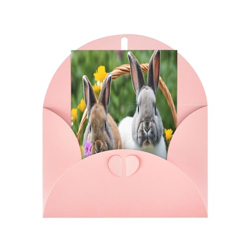 Hochwertige Perlglanz-Grußkarten mit rosa Umschlägen, schimmernde Geburtstags-, Weihnachts- und Hochzeitskarten, innen blanko. von JAYWIS
