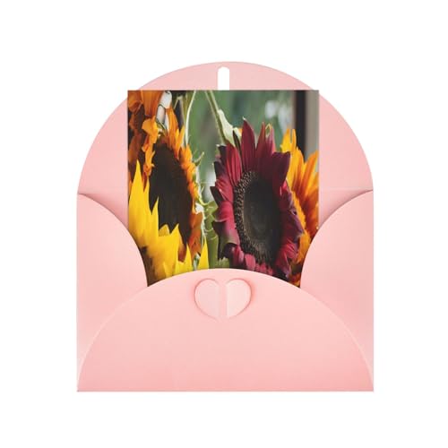 Hochwertige Perlglanz-Grußkarten mit rosa Umschlägen, schimmernde Geburtstags-, Weihnachts- und Hochzeitskarten, innen blanko. von JAYWIS