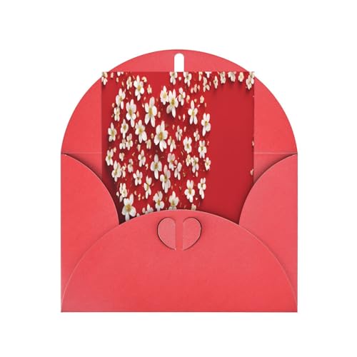 Hochwertige Perlglanz-Grußkarten mit roten Umschlägen, schimmernde Geburtstags-, Weihnachts- und Hochzeitskarten, innen blanko. Hochwertige Perlglanz-Grußkarten mit roten Umschlägen, schimmernde Geburtstags-, Weihnachts- und Hochzeitskarten, innen blanko. von JAYWIS