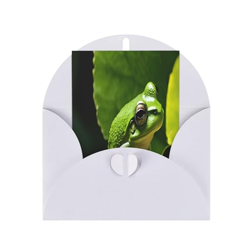 Premium-Grußkarten mit Frosch- und Regen-Aufdruck, mit weißen Umschlägen, schimmernde Geburtstags-, Weihnachts- und Hochzeitskarten, innen blanko. Premium-Grußkarten mit Frosch- und Regen-Aufdruck, mit weißen Umschlägen, schimmernde Geburtstags-, Weihnachts- und Hochzeitskarten, innen blanko. von JAYWIS