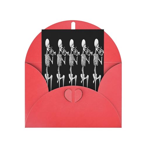 Premium-Grußkarten mit Halloween-Schädel-Motiv, Perlglanz, mit roten Umschlägen, schimmernde Geburtstags-, Weihnachts- und Hochzeitskarten, innen blanko. Premium-Grußkarten mit Halloween-Schädel-Motiv, Perlglanz, mit roten Umschlägen, schimmernde Geburtstags-, Weihnachts- und Hochzeitskarten, innen blanko. von JAYWIS