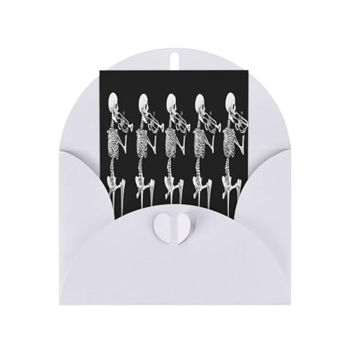 Premium-Grußkarten mit Halloween-Schädel-Motiv, Perlglanz, mit weißen Umschlägen, schimmernde Geburtstags-, Weihnachts- und Hochzeitskarten, innen blanko. Premium-Grußkarten mit Halloween-Schädel-Motiv, Perlglanz, mit weißen Umschlägen, schimmernde Geburtstags-, Weihnachts- und Hochzeitskarten, innen blanko. von JAYWIS