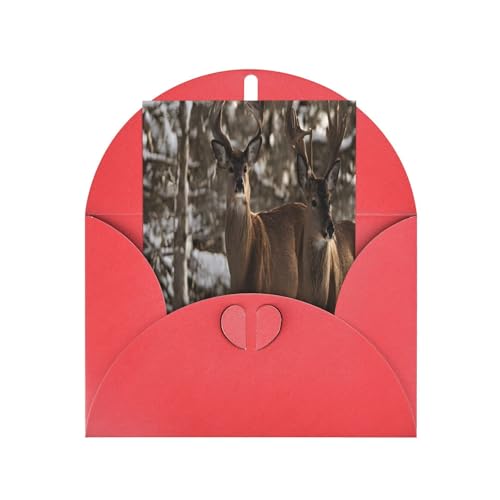 Premium-Grußkarten mit Perlglanz-Motiv und roten Umschlägen, schimmernde Geburtstags-, Weihnachts- und Hochzeitskarten, innen blanko. von JAYWIS
