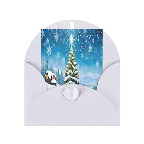 Premium-Grußkarten mit Weihnachtsbäumen und weißen Umschlägen, schimmernde Geburtstags-, Weihnachts- und Hochzeitskarten, innen blanko. Premium-Grußkarten mit Weihnachtsbäumen und weißen Umschlägen, schimmernde Geburtstags-, Weihnachts- und Hochzeitskarten, innen blanko. von JAYWIS