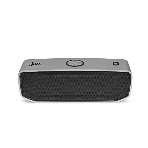 JAZ 20W Wireless Stereo Speaker mit Metallgehäuse und integrierten Bedienelementen für Musik und Anrufe, 4 Stunden Akkulaufzeit, inkl. USB-Kabel und Klinke von JAZ