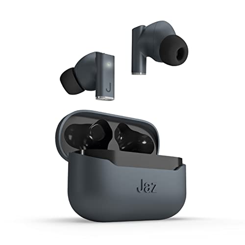 JAZ SBS ROOKI Drahtlose Ohrhörer für iPhone, Samsung, Xiaomi, Oppo, TWS Ohrhörer mit HD-Mikrofon und ENC-Geräuschunterdrückung, inklusive Ladestation, USB-C-Kabel und Ohrstöpsel von JAZ