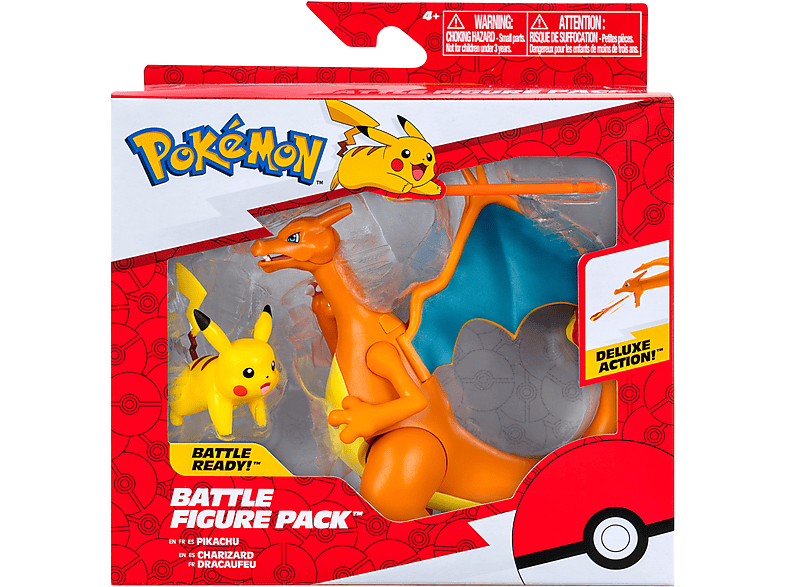 JAZWARES Pokémon - Battle Figur 2er Pack Glurak & Pikachu Actionfigur JAZWARES Pokémon - Battle Figur 2er Pack Glurak & Pikachu Actionfigur von JAZWARES