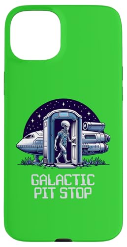 Galactic Pit Stop Alien Porta Töpfchen lustig Hülle für iPhone 15 Plus Galactic Pit Stop Alien Porta Töpfchen lustig Hülle für iPhone 15 Plus von JB's Humor Shop