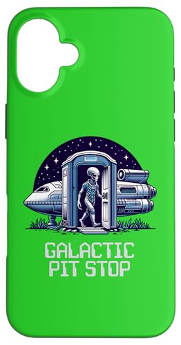 Galactic Pit Stop Alien Porta Töpfchen lustig Hülle für iPhone 16 Plus Galactic Pit Stop Alien Porta Töpfchen lustig Hülle für iPhone 16 Plus von JB's Humor Shop