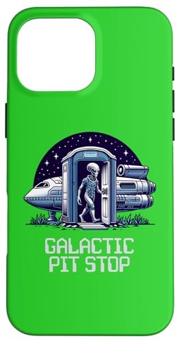 Galactic Pit Stop Alien Porta Töpfchen lustig Hülle für iPhone 16 Pro Max Galactic Pit Stop Alien Porta Töpfchen lustig Hülle für iPhone 16 Pro Max von JB's Humor Shop