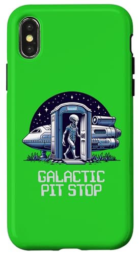 Galactic Pit Stop Alien Porta Töpfchen lustig Hülle für iPhone X/XS Galactic Pit Stop Alien Porta Töpfchen lustig Hülle für iPhone X/XS von JB's Humor Shop