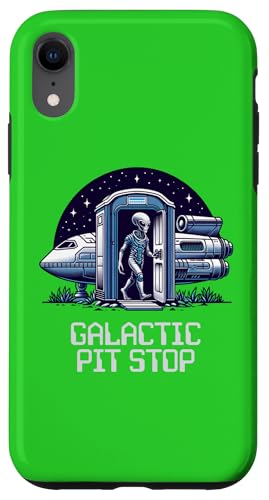 Galactic Pit Stop Alien Porta Töpfchen lustig Hülle für iPhone XR Galactic Pit Stop Alien Porta Töpfchen lustig Hülle für iPhone XR von JB's Humor Shop
