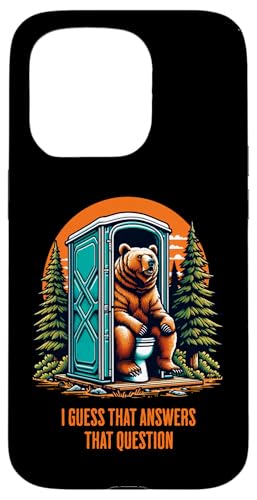 Kackt ein Bär im Wald? Das beantwortet diese Frage Hülle für iPhone 15 Pro Kackt ein Bär im Wald? Das beantwortet diese Frage Hülle für iPhone 15 Pro von JB's Humor Shop