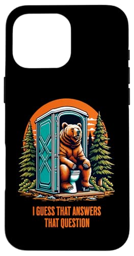 Kackt ein Bär im Wald? Das beantwortet diese Frage Hülle für iPhone 16 Pro Max Kackt ein Bär im Wald? Das beantwortet diese Frage Hülle für iPhone 16 Pro Max von JB's Humor Shop