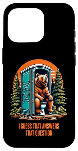 Kackt ein Bär im Wald? Das beantwortet diese Frage Hülle für iPhone 16 Pro Kackt ein Bär im Wald? Das beantwortet diese Frage Hülle für iPhone 16 Pro von JB's Humor Shop
