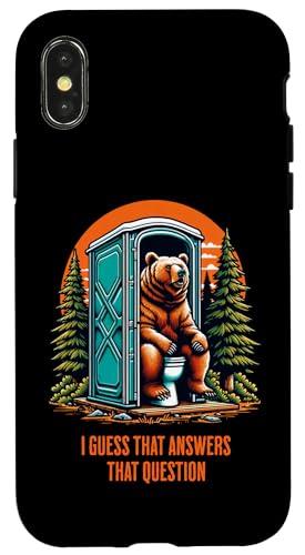 Kackt ein Bär im Wald? Das beantwortet diese Frage Hülle für iPhone X/XS Kackt ein Bär im Wald? Das beantwortet diese Frage Hülle für iPhone X/XS von JB's Humor Shop