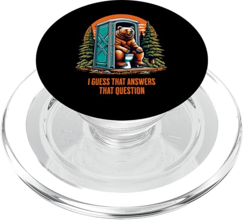 Kackt ein Bär im Wald? Das beantwortet diese Frage PopSockets PopGrip für MagSafe Kackt ein Bär im Wald? Das beantwortet diese Frage PopSockets PopGrip für MagSafe von JB's Humor Shop
