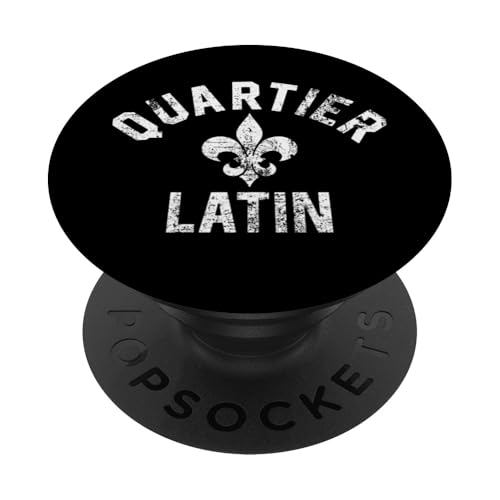 Latin Quarter Paris Frankreich mit Fleur de Lis PopSockets Klebender PopGrip von JB's Paris France Shop