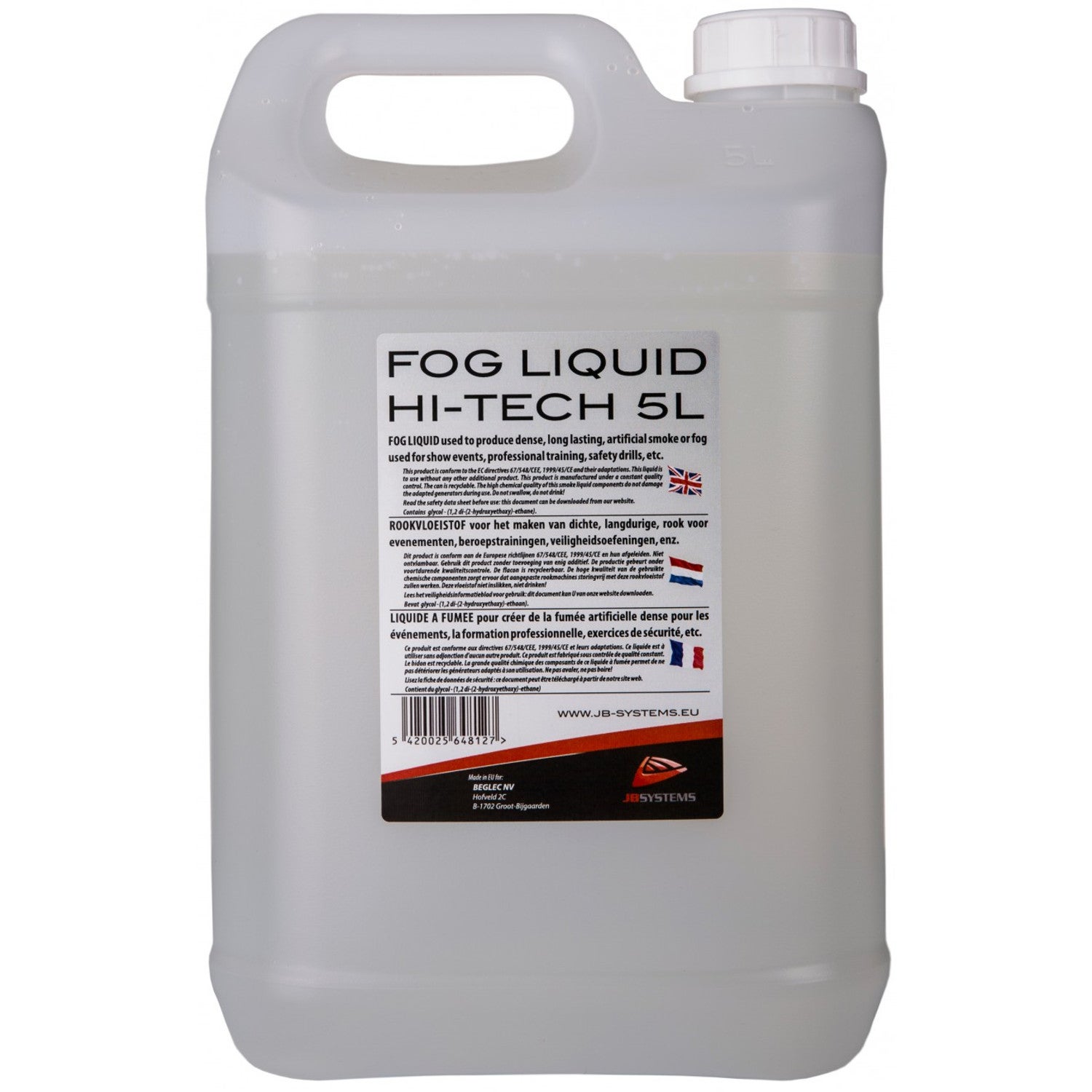 JB systems Fog Liquid Hi-Tech 5L smoke fluid von JB systems