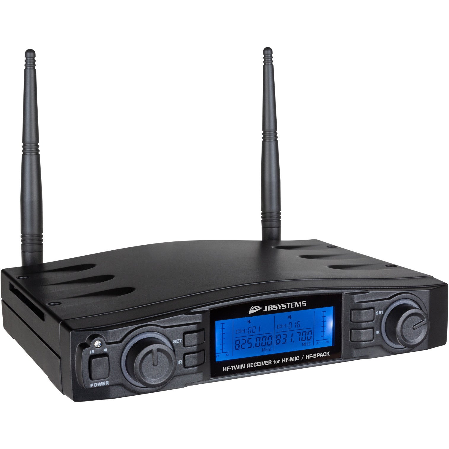 JB systems HF-TWIN PLL/UHF Dual Microphone Receiver JB systems HF-TWIN PLL/UHF Dual Microphone Receiver von JB systems