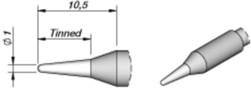 JBC Tools C245041 Lötspitze Rundform, gerade Spitzen-Größe 1.0mm Inhalt 1St. von JBC Tools